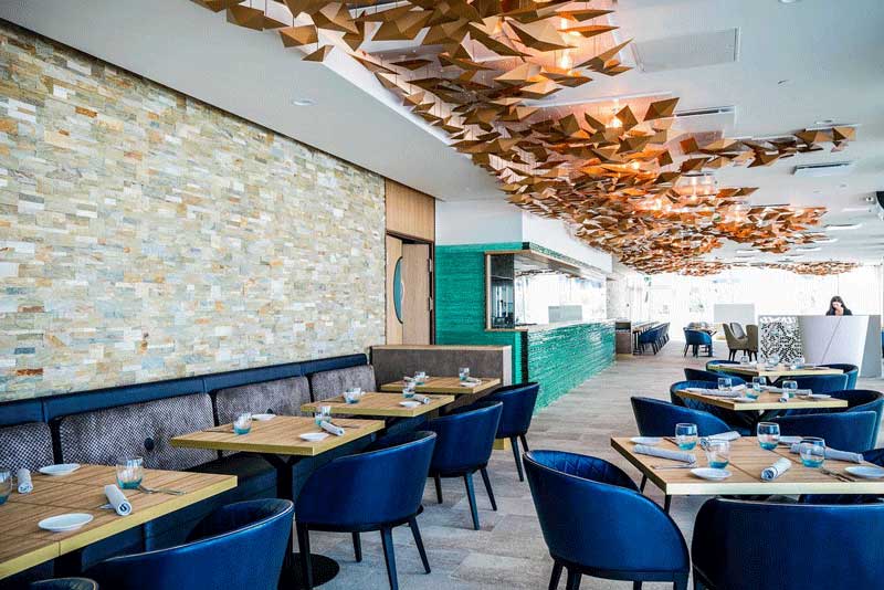 Bross arredamento ristorante terrazza Burj Al Arab