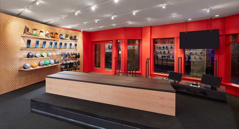 The Los Angeles Design Group designed Surefoot Retail Store in Whistler