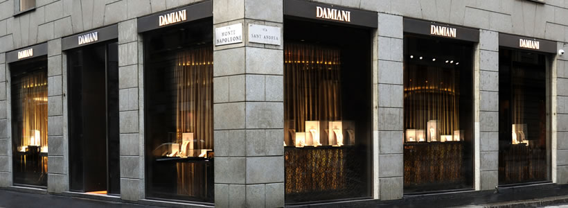boutique DAMIANI via Montenapoleone