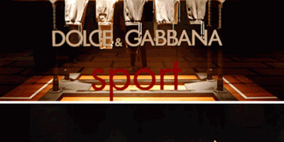 DOLCE & GABBANA: Le vetrine per lo sport.