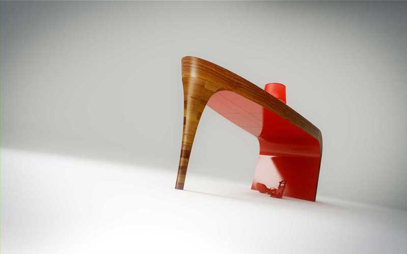 Stiletto Table by Splinter Works - tavolo dalle linee fascinose e glamour