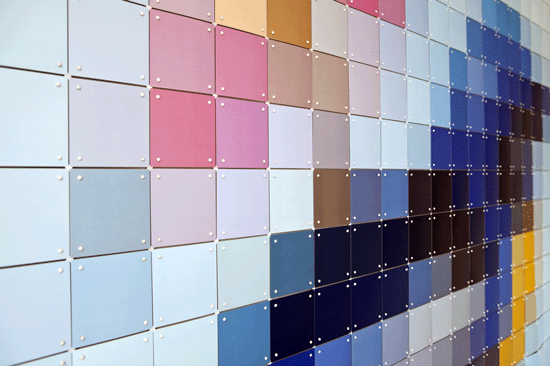 sistema modulare pixellated per il wall covering