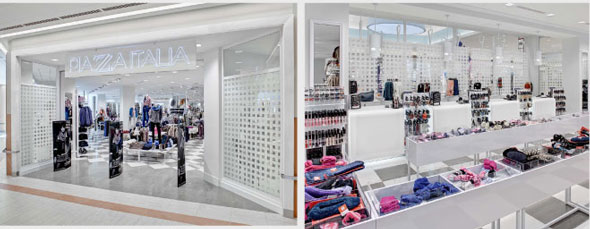 Per la realizzazione del nuovo concept store Piazza Italia si affida a Grottini Retail Environments