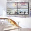 Il tavolo SLO_GEN, realizzato in HI-MACS®, stupisce i visitatori di Gensler a Los Angeles