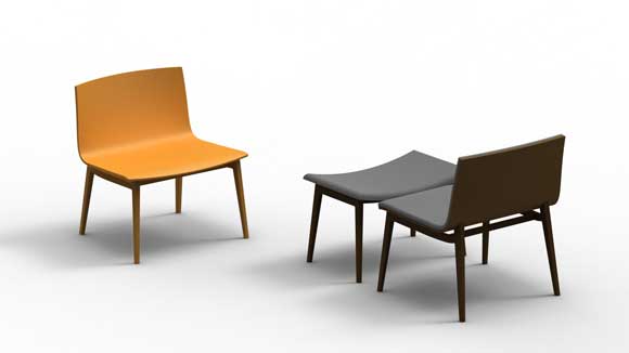 Sedia EMMA XL design Favaretto Partners
