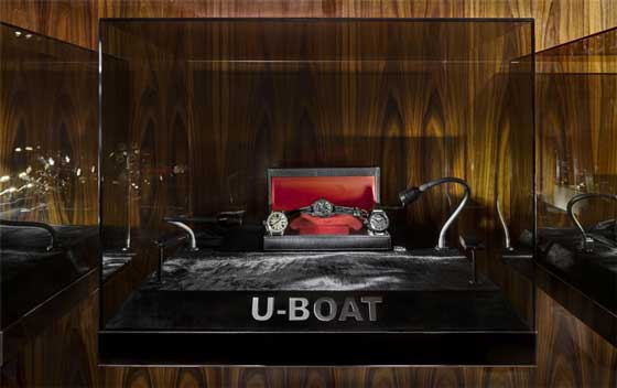 progetto della boutique U-BOAT di Firenze