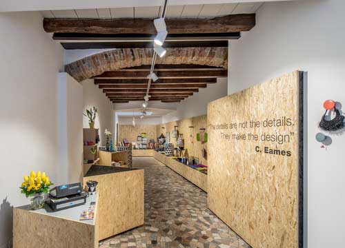 negozio Details di Trento progettato dal giovane architetto Bruno Detassis