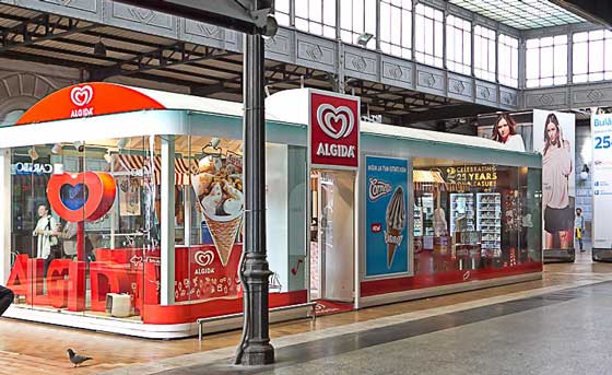 Algida temporary store
