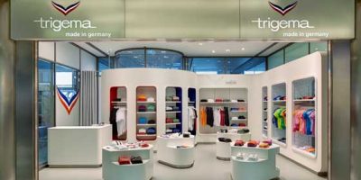 The new TRIGEMA store style: sporty and elegant.