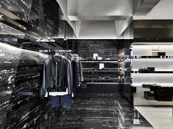 boutique les hommes milano progetto piuarch