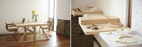 Pablo Limón Design Office has designed the new studio - shop of innovative jeweler Andrés Gallardo in Madrid