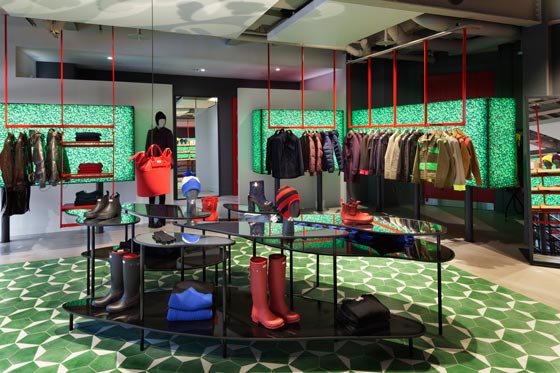 interior design Hunter store Londra Checkland Kindleysides