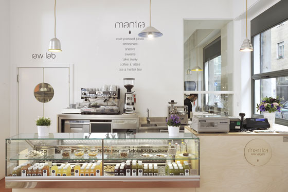 Supercake Architecture&Design designed the Mantra Raw Vegan Restaurant
