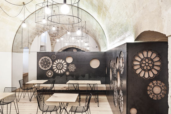 architectural Studio Manca interior design Caffe RIDOLA Matera