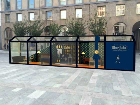 Johnnie Walker Blue Store pop-up Milano