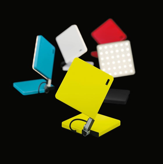 Dettaglio del design della lampada LED senza fili Roxxane Fly  