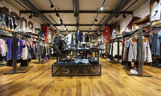 Lee Cooper new concept store in Turkey developed by CBTE Architecture