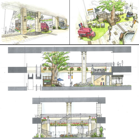 Garde designed JOYYARD, the commercial space of the 5th and 6th floor inside the shopping center Joy City Chaoyang in Beijing, China. 