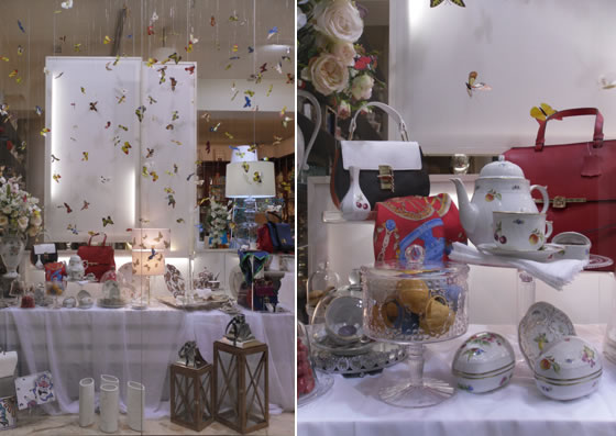allestimento vetrina_butterfly_tea design Gariselli Associati