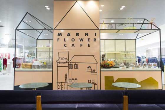 concept store Marni flower café Osaka