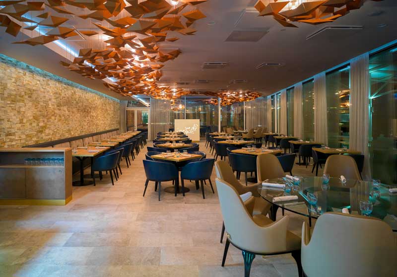 Bross arredamento ristorante terrazza Burj Al Arab