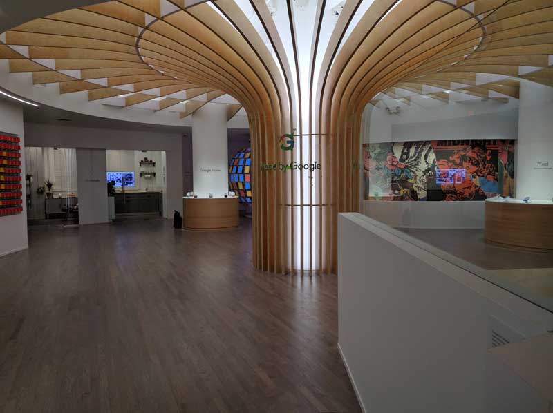 Google temporary pop up New York