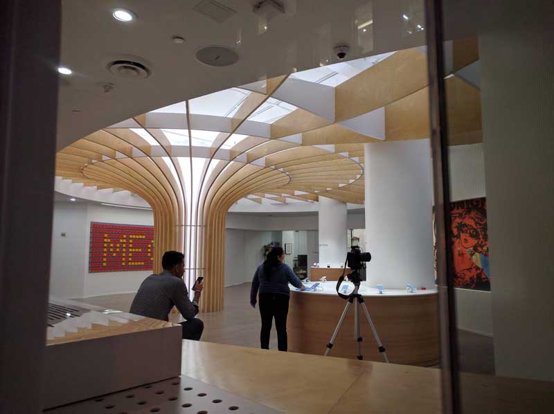 Google temporary pop up New York
