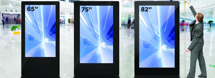 Dominodisplay digital signage totem grande formato