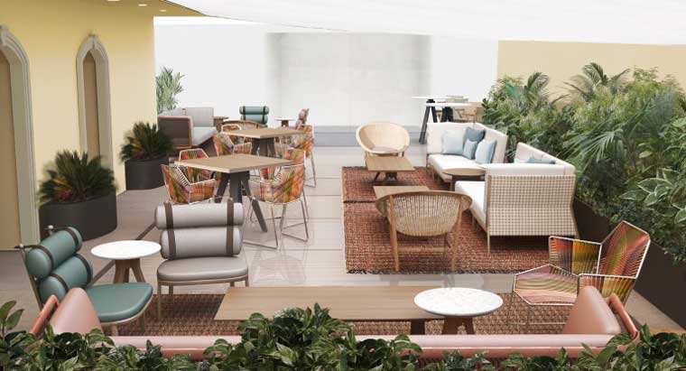 Patricia Urquiola terrazza LUISAVIAROMA