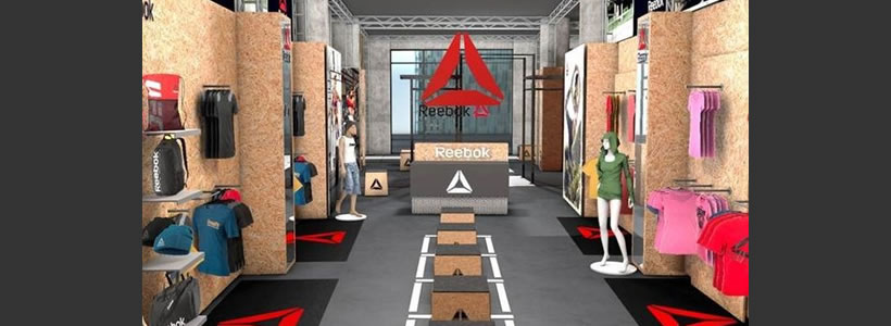 Reebok temporary store Milano