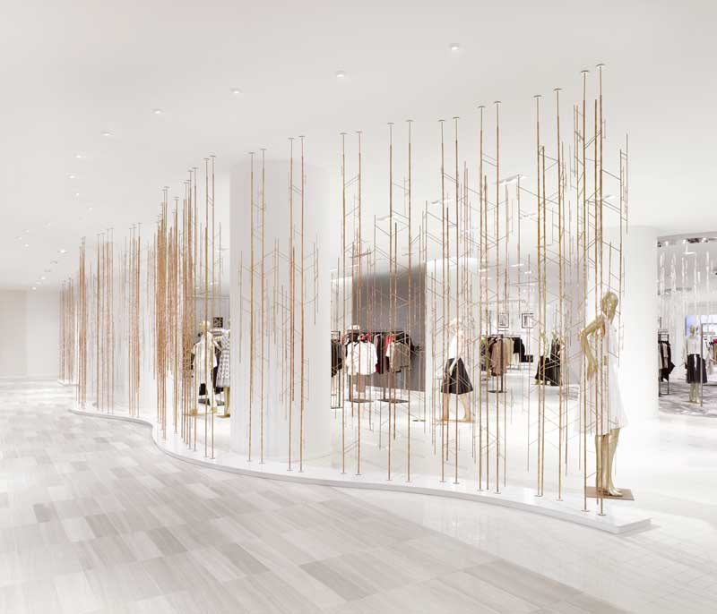 UNITFIVE Designs installation for Saks Fifth Avenue Toronto’s Queen Street Flagship