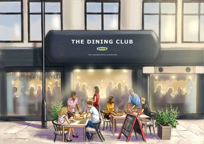 Ikea dining club londra