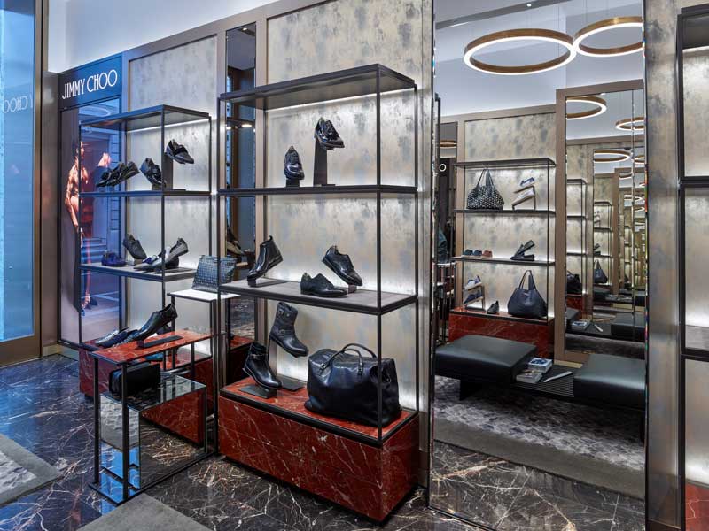 Jimmy Choo boutique in Milan by Christian Lahoude Studio
