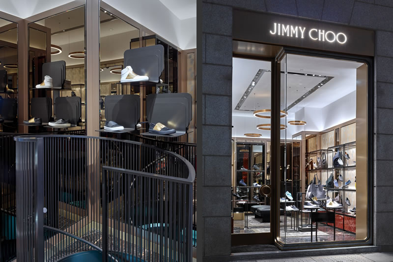 retail design boutique Jimmy Choo Milano