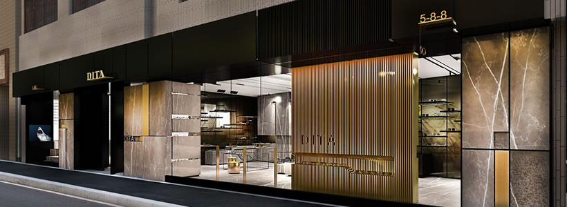 Dita eyewear Tokyo flagship store