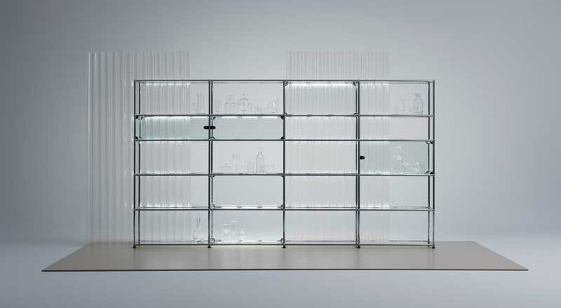 USM Haller E sistemi di arredamento modulari con luce ed energia integrata