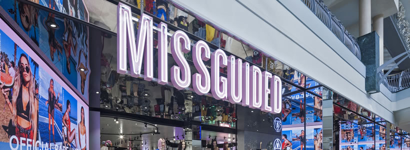 dalziel pow progettazione negozi missguided