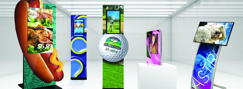 DominoDisplay com totem multimediali