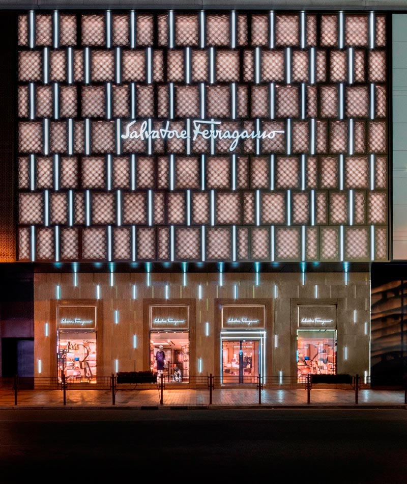 Ferragamo flagship store di Canton Road a Hong Kong