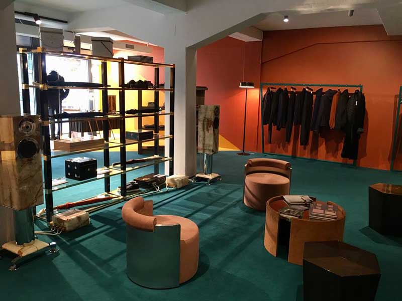 Larusmiani temporary store Sankt Moritz