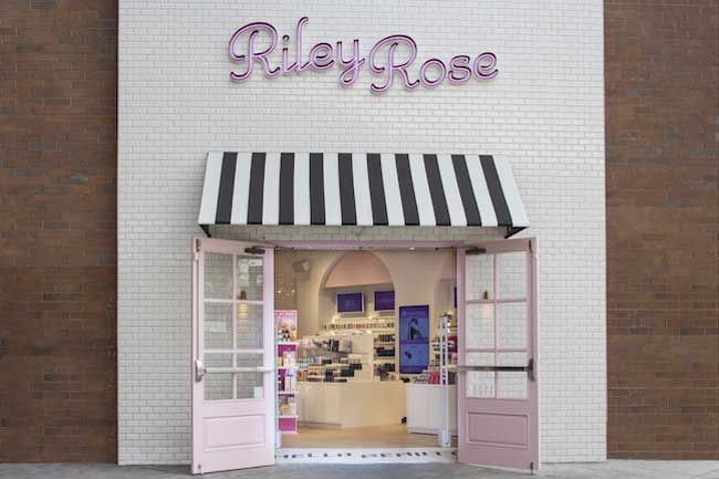 store design Uxus Riley Rose beauty boutique Usa