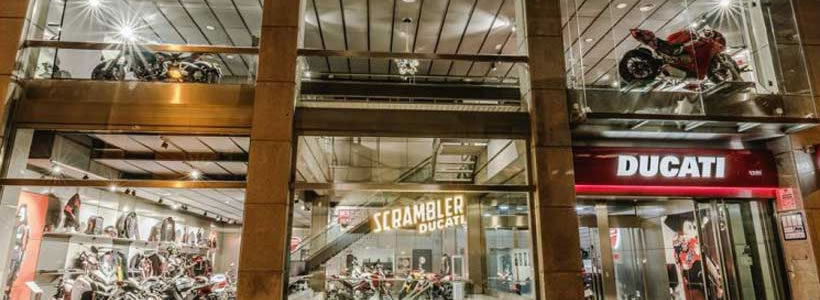 Ducati apre un nuovo store a Madrid, il più grande in Spagna.