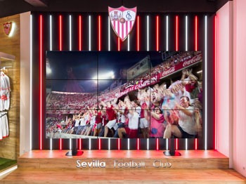 Marketing Jazz retail design Siviglia Footbal Club official store