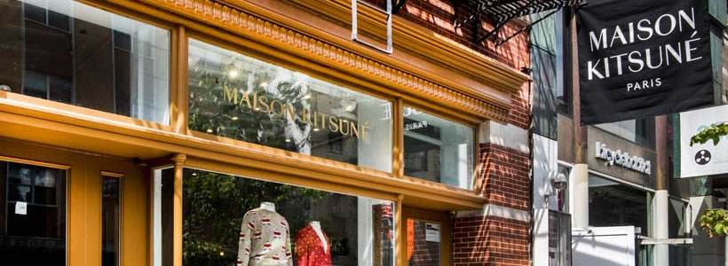 Mathieu Lehanneur progetto flagship store Maison Kitsuné New York
