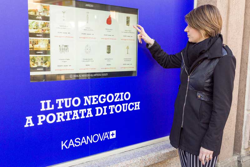 vetrine interattive Kasanova Varese