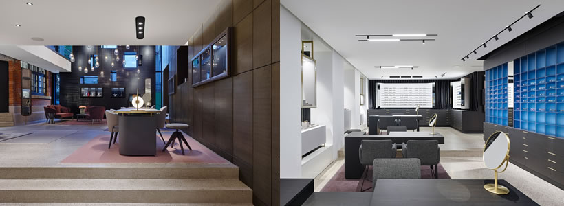Ippolito Fleitz Group designed Hunke Jeweller and Optician Shop