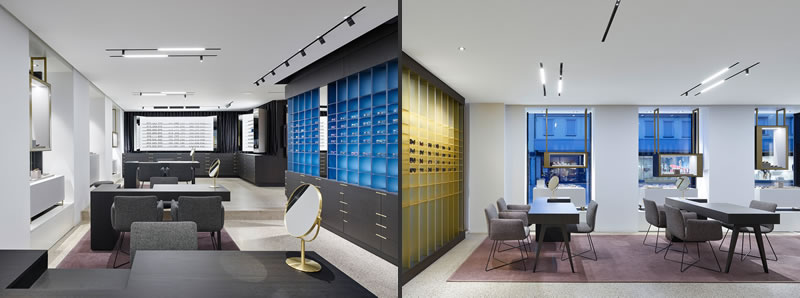 Ippolito Fleitz Group designed Hunke Jeweller and Optician Shop