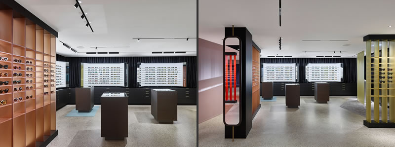 Ippolito Fleitz Group designed Hunke Jeweller and Optician Shop