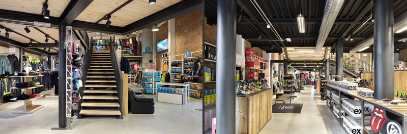rp studio designed sport retail store nuovi orizzonti bologna