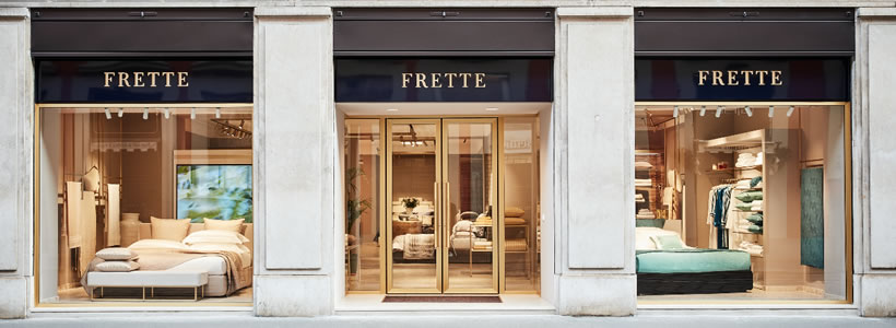 Frette negozio Milano via Manzoni